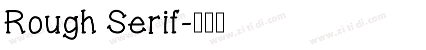 Rough Serif字体转换